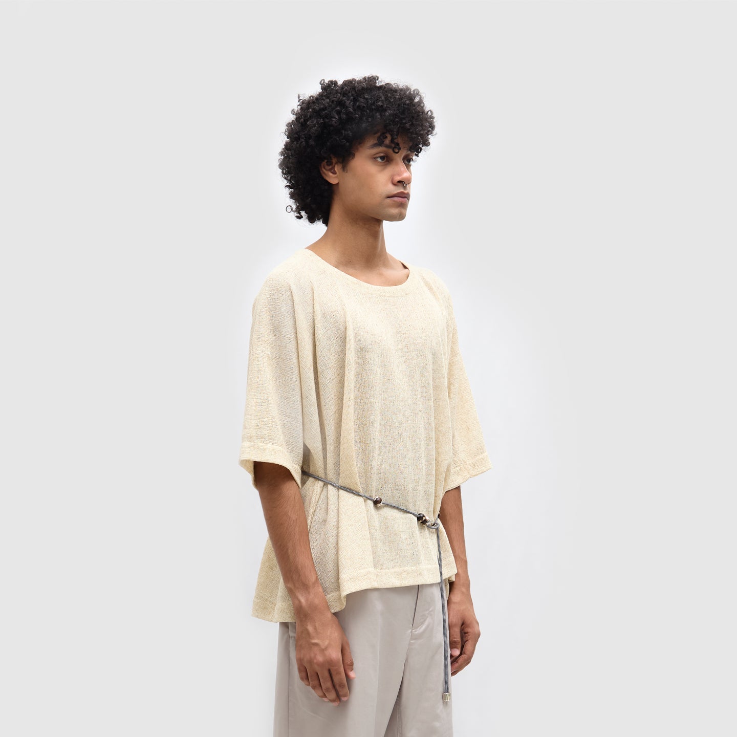 LORIAN DRAPED T-SHIRT