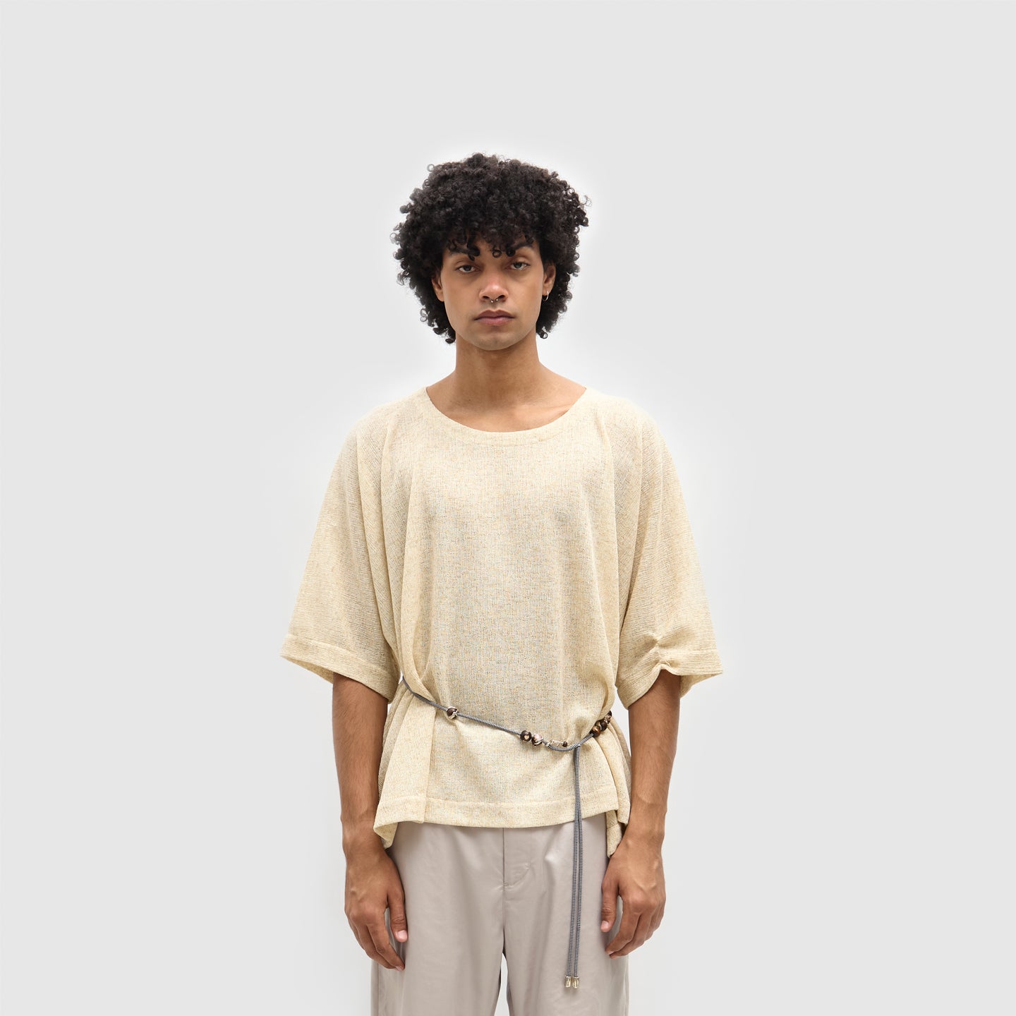 LORIAN DRAPED T-SHIRT