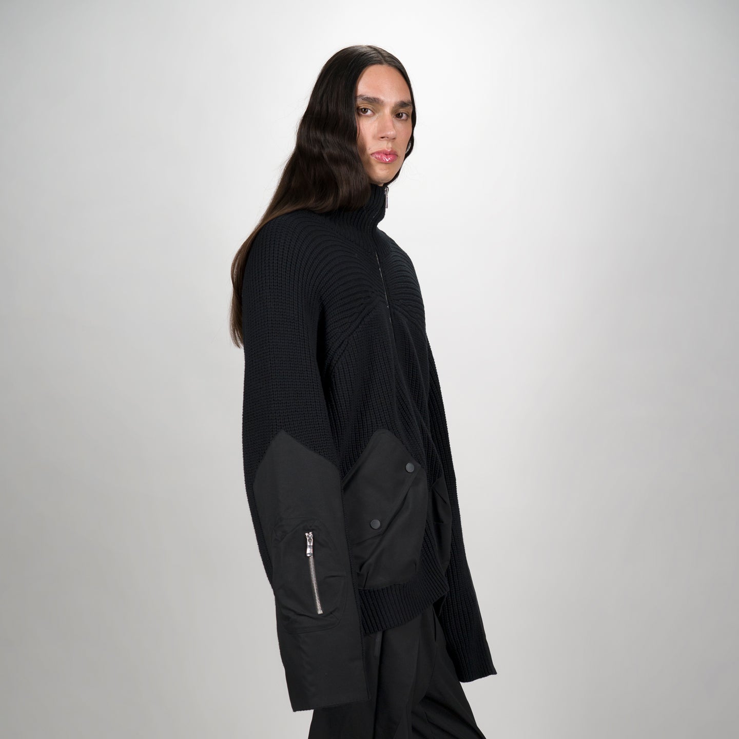 SAXON Zip Up Sweater