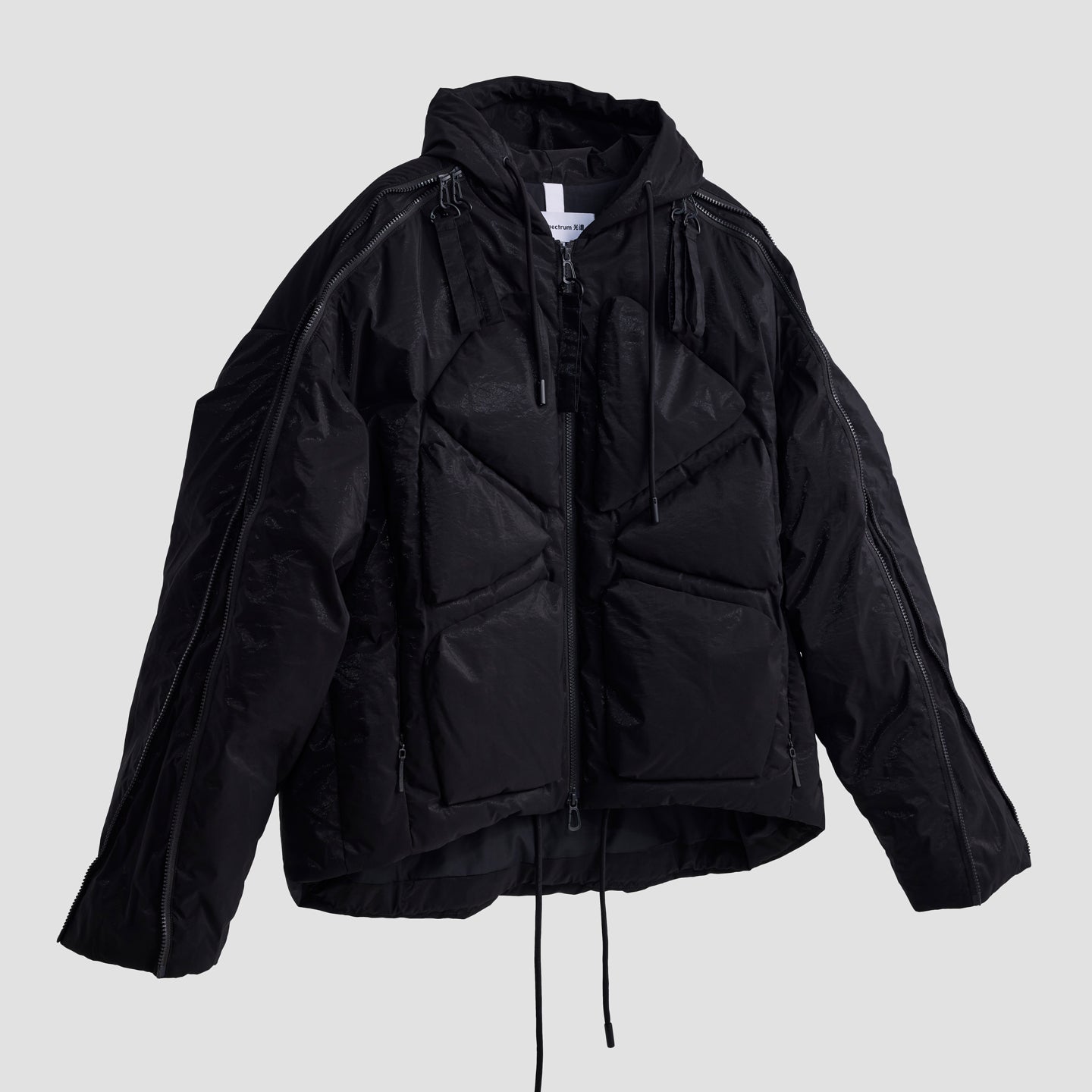 TURTLES Hooded Multi-Zipper Down Jacket | Stylish & Functional