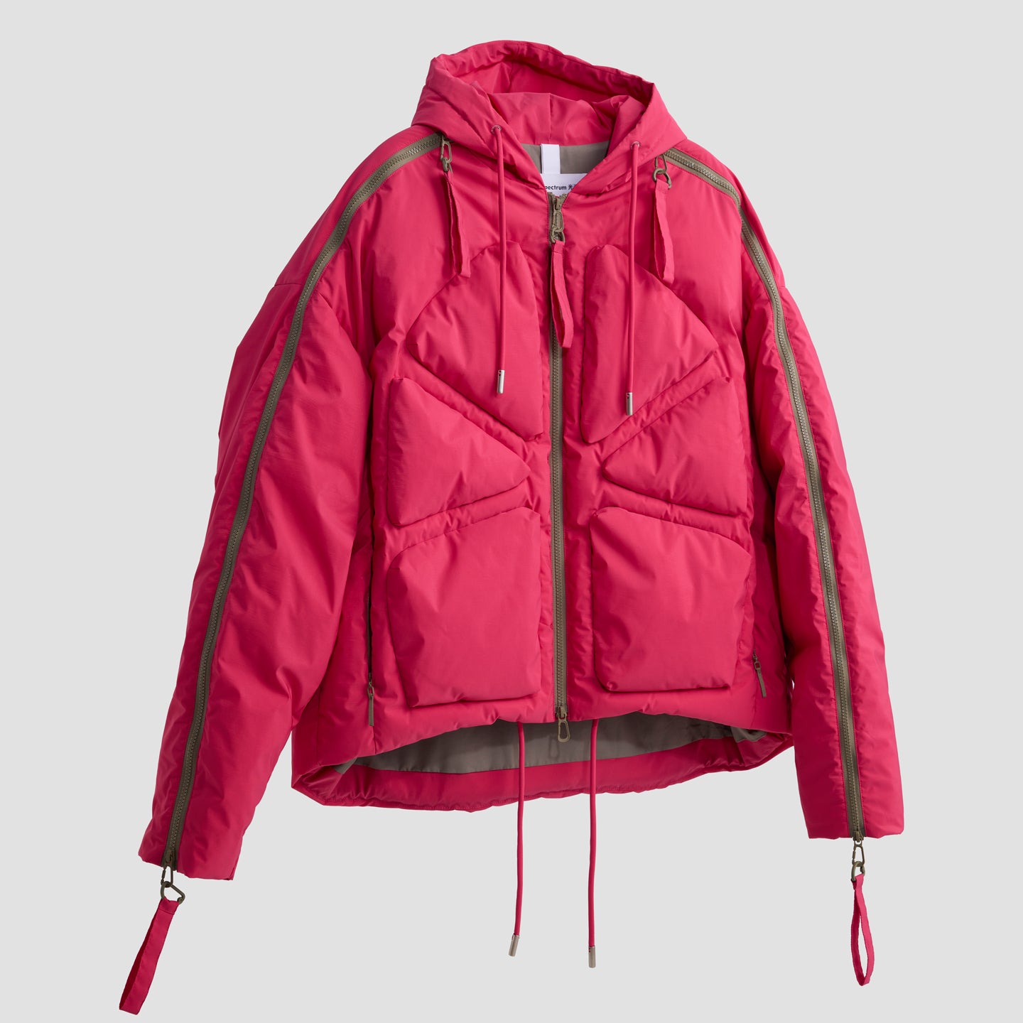 TURTLES Hooded Multi-Zipper Down Jacket | Stylish & Functional