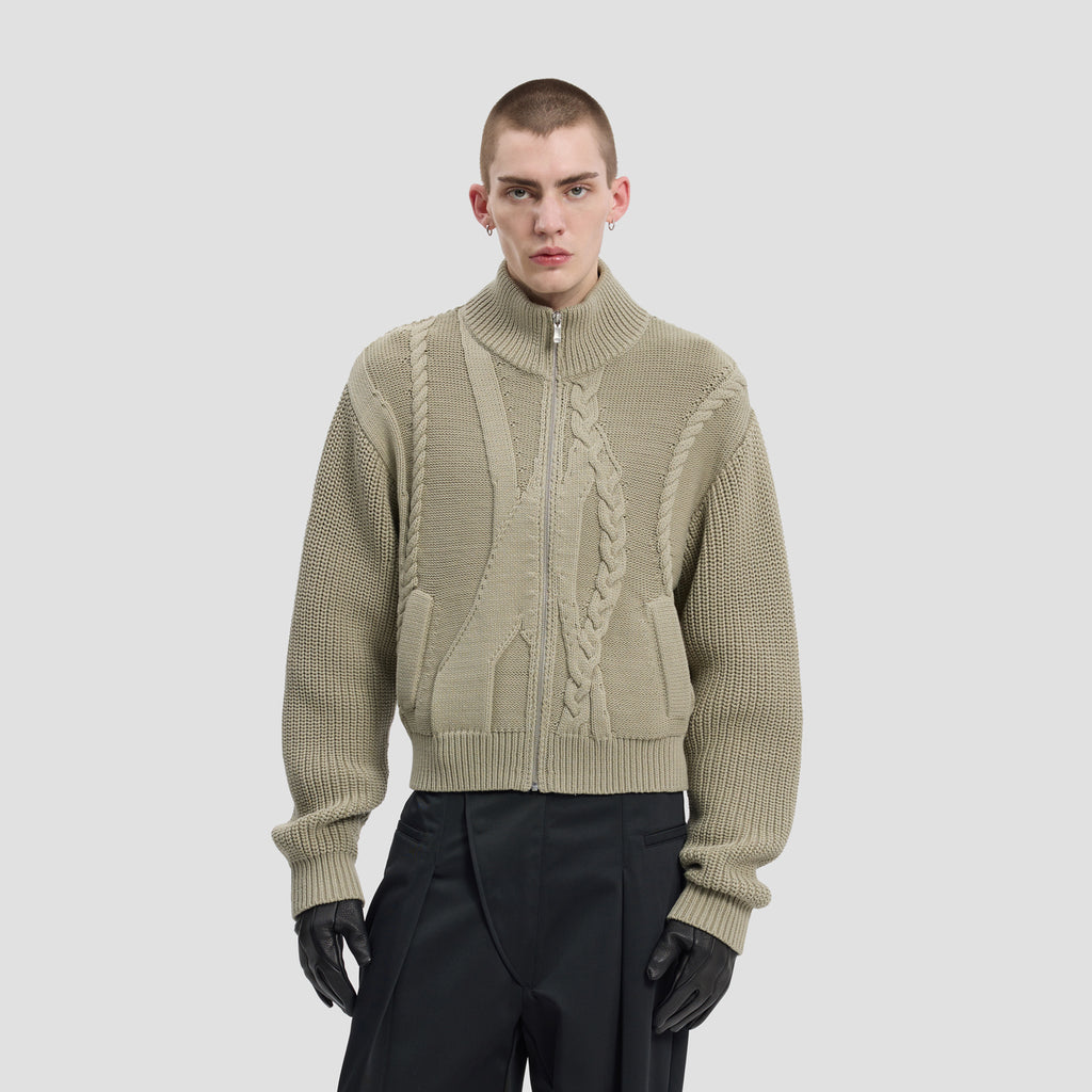 CABLECODE CARDIGAN