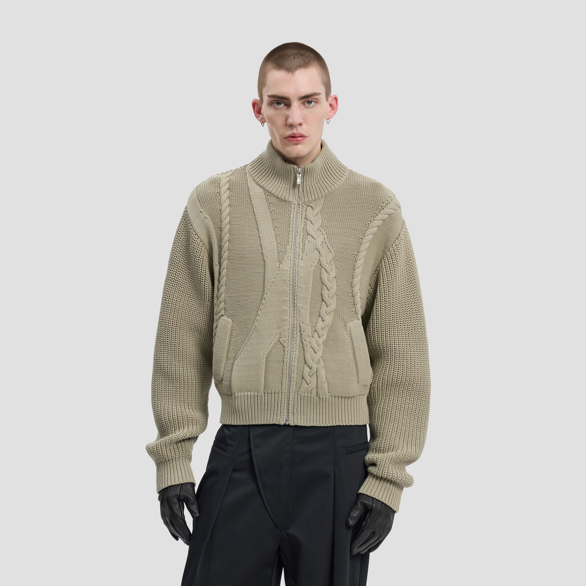 CABLECODE CARDIGAN