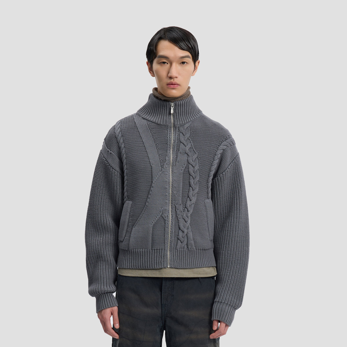CABLECODE CARDIGAN