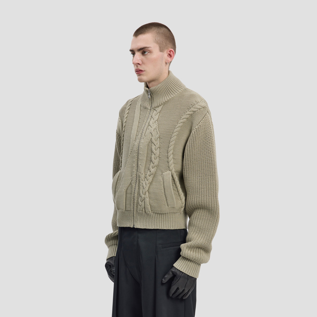 CABLECODE CARDIGAN
