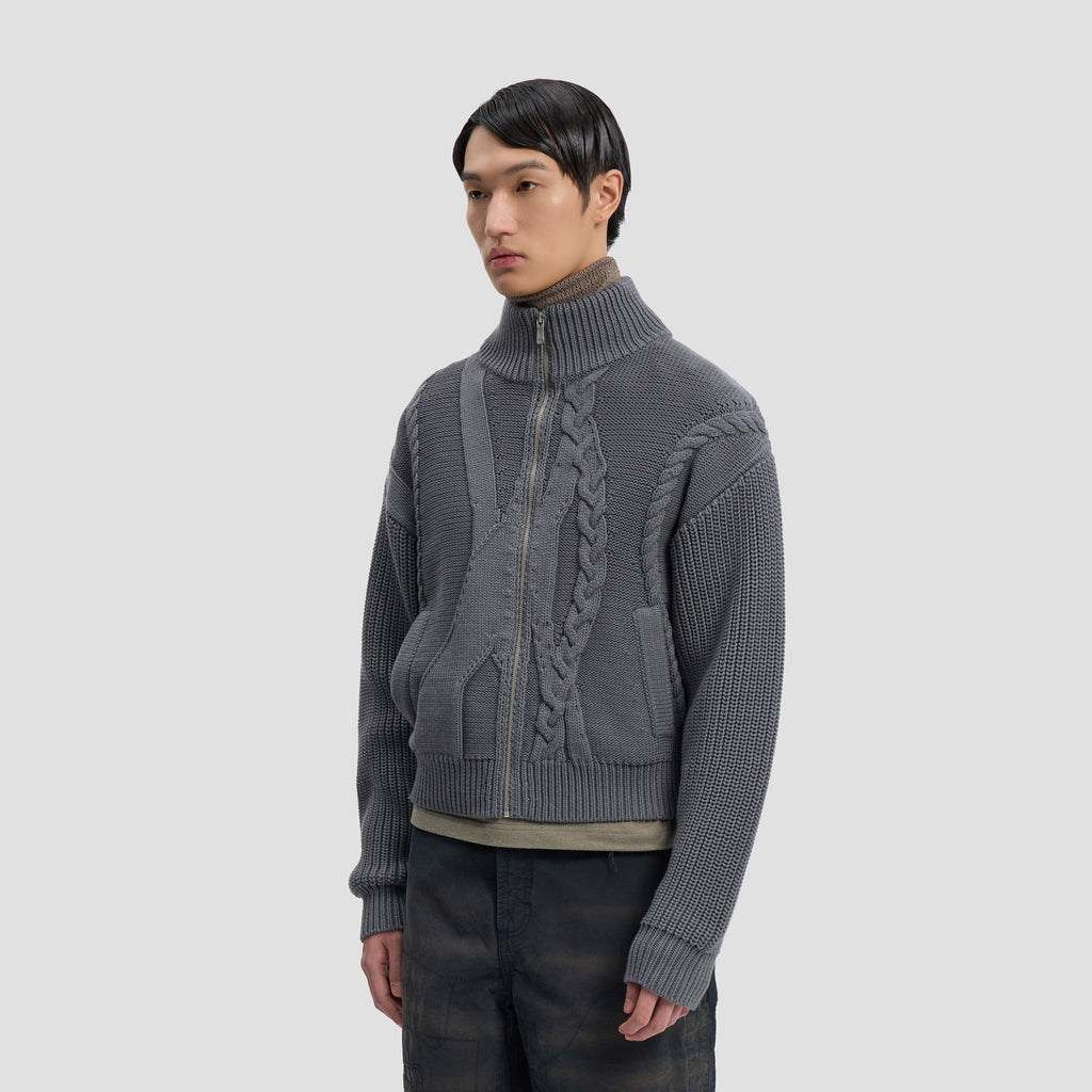 CABLECODE CARDIGAN