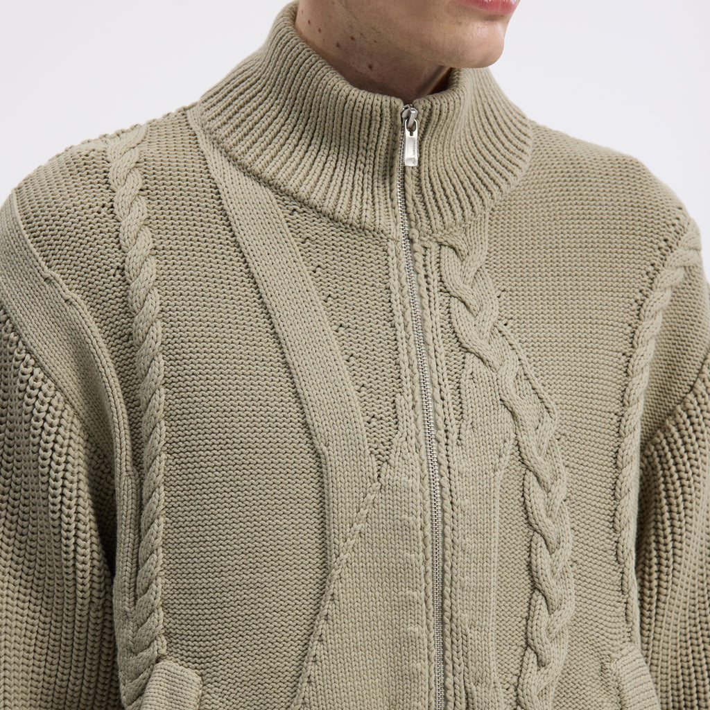 CABLECODE CARDIGAN
