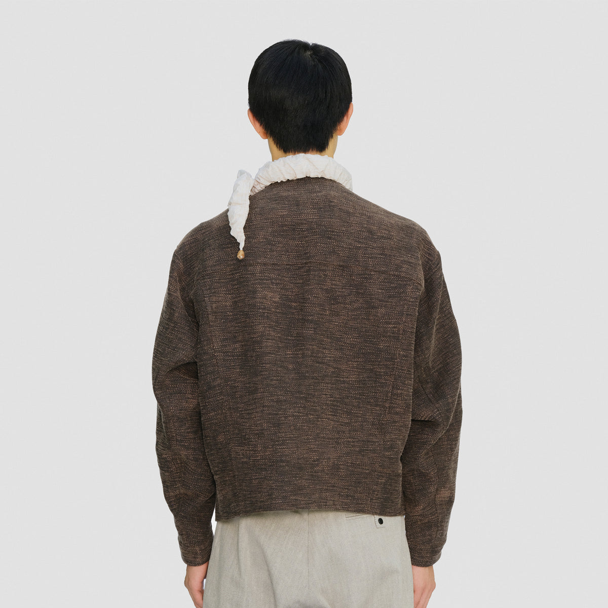 HESSIAN SCARF JACKET