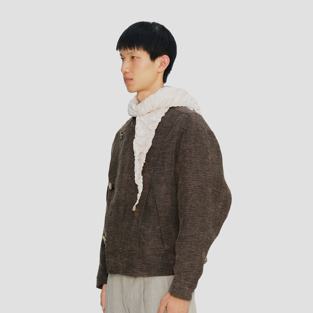 HESSIAN SCARF JACKET