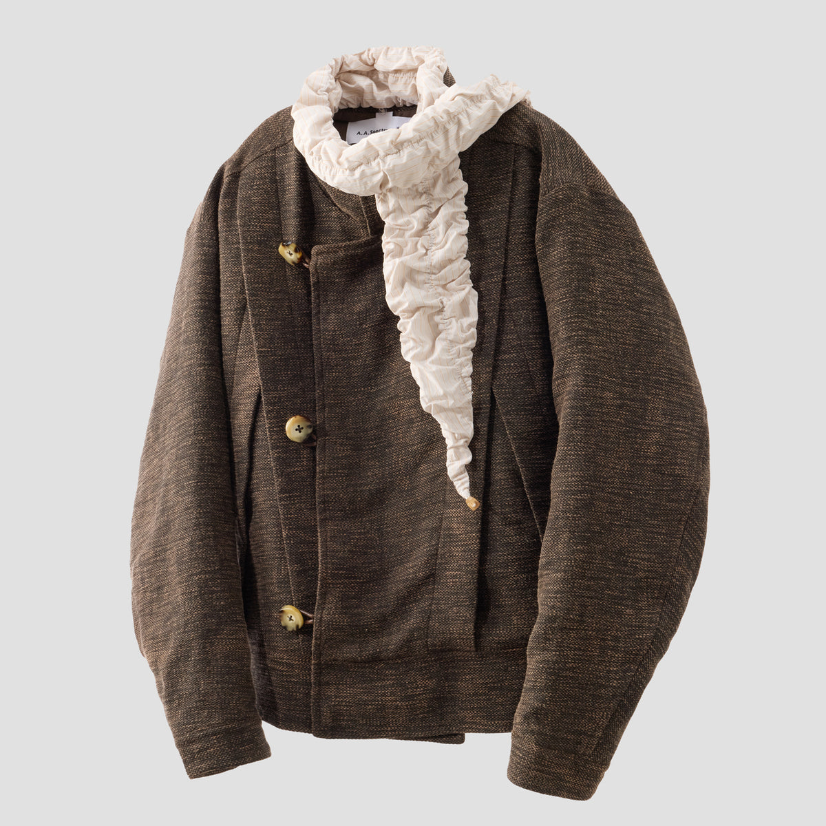 HESSIAN SCARF JACKET