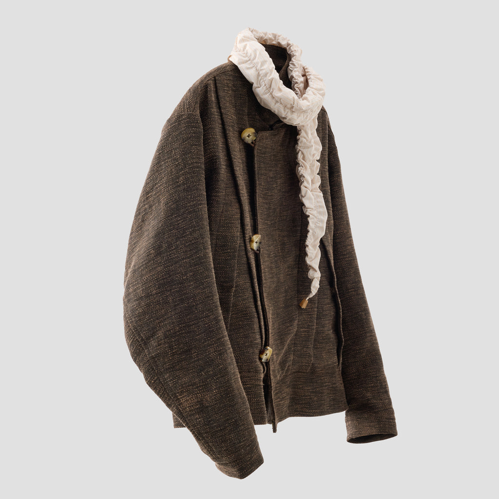 HESSIAN SCARF JACKET