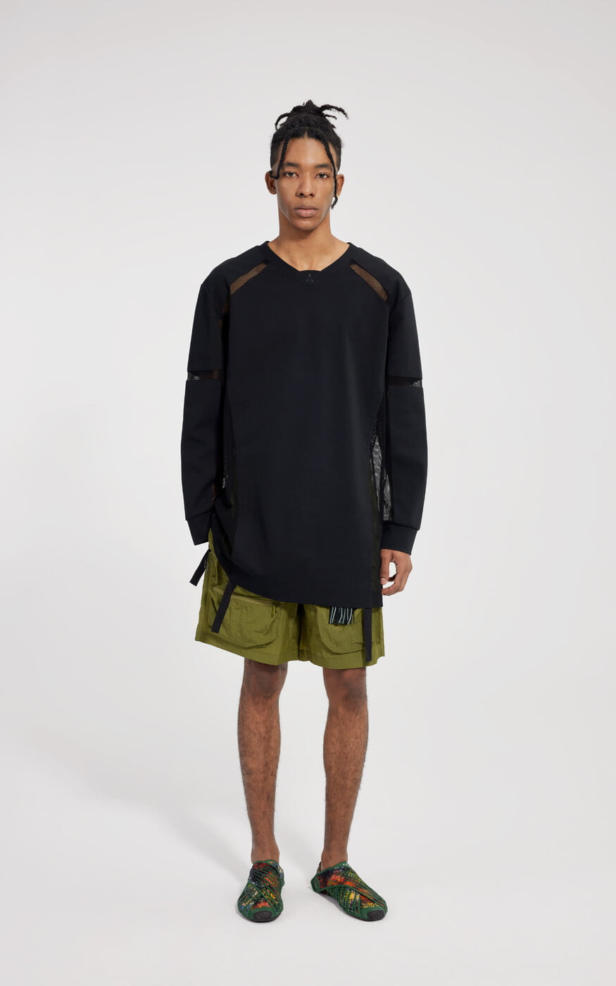 STIGMAの23 ZIPPER OVERSIZED LONG SLEEVES T-SHIRTS 全2色 Eptic_1_LSfront_black_tee_68e0